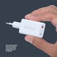 Сетевое зарядное устройство Deppa Wall Charger, белый вид 3