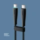 Кабель Deppa Fly USB-С - USB-С, 1 м, 60 Вт,  черный вид 3