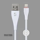 Кабель Deppa Ceramic USB-C - Lightning, 1 м, 2 A, белый вид 3