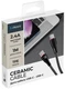 Кабель Deppa Ceramic USB-C - USB-C, 1 м, 2.4 А, черный вид 5