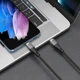 Кабель Deppa Crystal USB-C - USB-C, 1 м, 2.4 А, черный вид 3