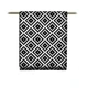 Комплект кухонных полотенец Fine Line Ромбы черно-белые 45х60 см - 2 шт, вафельное полотно вид 2
