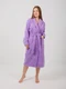 Халат махровый Фиолетовый, размер: 52-54, с шалевым воротником вид 1