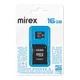 Карта памяти microSDHC Mirex 16 ГБ + адаптер SD вид 1
