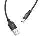 Кабель hoco X14 Times Speed USB-A 2.0 - USB-C, 2 м, 2 А, черный вид 3