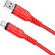 Кабель hoco X59 USB-A 2.0 - USB-C, 2 м, 3 А, красный вид 1