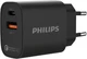 Сетевое зарядное устройство Philips DLP4317CB/70, черный вид 1