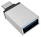 Адаптер Borofone BV3 USB3.0 TO Type-C, серебристый вид 2