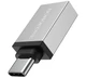 Адаптер Borofone BV3 USB3.0 TO Type-C, серебристый вид 3