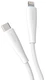 Кабель Deppa Fly USB-C - Lightning, 1 м, 3 A, белый (72533) вид 1