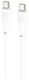 Кабель hoco X93 Force USB-C - USB-C, 2 м, 5 А, белый вид 1