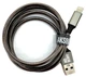 Кабель Aksberry X160 Spring USB-A 2.0 - Lightning, 1 м, темно-серый вид 1