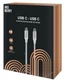 Кабель Aksberry X161 Spring USB-C - USB-C, 1 м, 5 А, серебристый вид 2