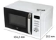Микроволновая печь JVC JK-MW260D, белый/черный вид 5