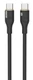 Кабель Aksberry X162 Liquid silicone Type-c -Type-C, 2.4 А, 2м, черный вид 1