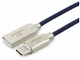 Кабель Cablexpert USB-A - USB-C, 1 м, 2 А, синий (CC-P-USBC02Bl-1M) вид 1