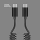 Кабель Deppa USB-C - USB-C, 1.5 м, 3 А, черный вид 4