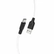 Кабель hoco X21 Plus USB-A 2.0 - USB-C 1 м, 3 А, белый/черный вид 3