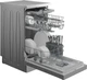 Посудомоечная машина Indesit DFS 2A59 S, серебристый вид 4