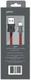 Кабель PERO DC-04 Fast Charge USB-A 2.0 - USB-C, 2 м, 3 А, красный/черный вид 4