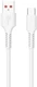 Кабель Vixion Pro USB-A 2.0- USB-C, 1 м, 2.1 А, белый (VX-17c) вид 1