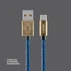Кабель Deppa Jeans USB-A 2.0 - USB-C, 1.2 м, 2.4 А, синий (72277) вид 3