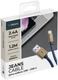 Кабель Deppa Jeans USB-A 2.0 - USB-C, 1.2 м, 2.4 А, синий (72277) вид 5