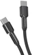 Кабель Deppa Elite USB-C - USB-C, 1 м, 2.4 А, черный (72506) вид 1