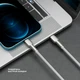 Кабель Deppa Elite USB-C - Lightning, 1 м, 2.4 А, белый (72509) вид 2