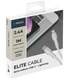 Кабель Deppa Elite USB-C - Lightning, 1 м, 2.4 А, белый (72509) вид 4