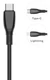 Кабель PERO DC11 PD USB Type-C - Lightning, 2 м, 3A, черный вид 2