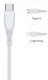 Кабель PERO DC11 PD USB Type-C - Lightning, 2 м, 3A, белый вид 2