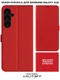 Чехол-книжка Krutoff Eco Book для Samsung Galaxy A17, красный вид 4