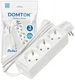 Удлинитель DOMTOK, 3 гнезда, ПВС 3x1, 16А, 3500Вт, с заземлением, белый, 3м вид 2