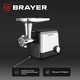 Мясорубка BRAYER BR1613, черный/серебристый вид 14