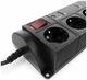 Сетевой фильтр Energenie EG-PMS2-LAN, 1.8 м, черный вид 3