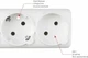 Сетевой фильтр Power Cube SPG(5+1)-16B-0,5M, 0.5 м, белый вид 2