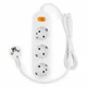 Сетевой фильтр Power Cube PC-2-1,5M, 1.5 м, белый вид 1