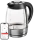 Чайник REDMOND SkyKettle KG230S, черный/серебристый вид 1