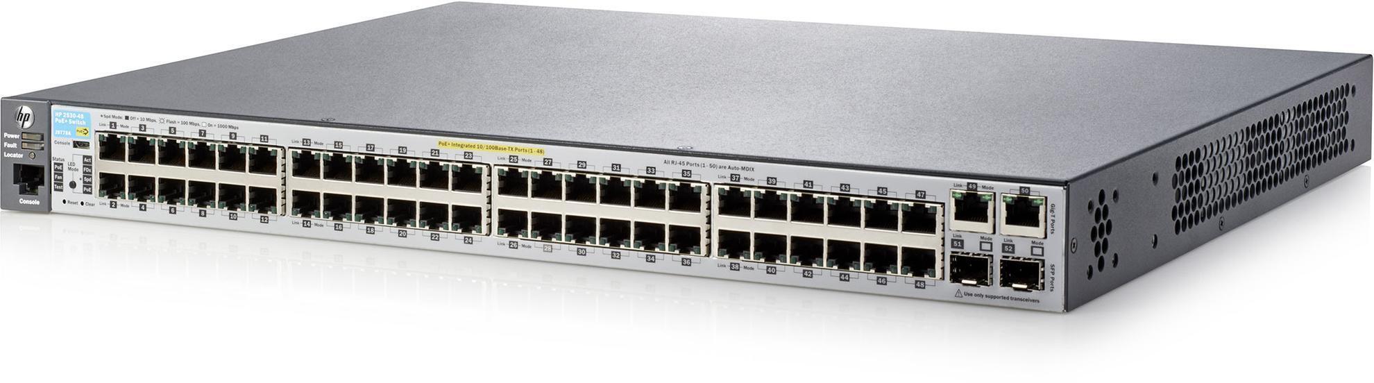 Коммутатор с poe 48 портов. Коммутатор HPE Aruba 2530-48g-POE+ (j9772a). Aruba 2530-48 Switch - j9781a